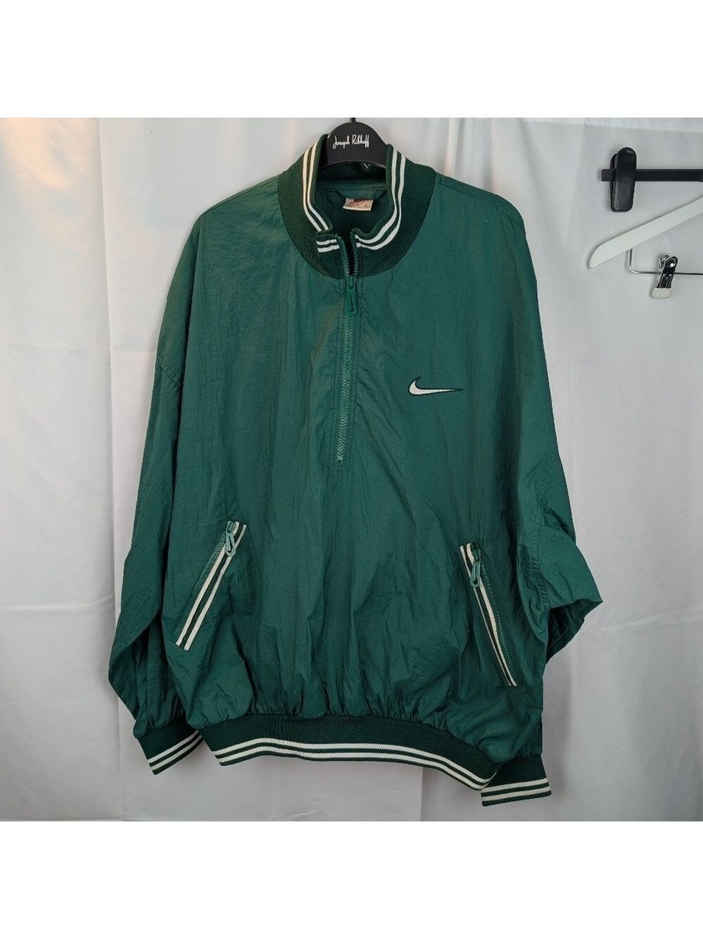 Nike Vintage Y2K Green Windbreaker Jacket Size L In EUC
